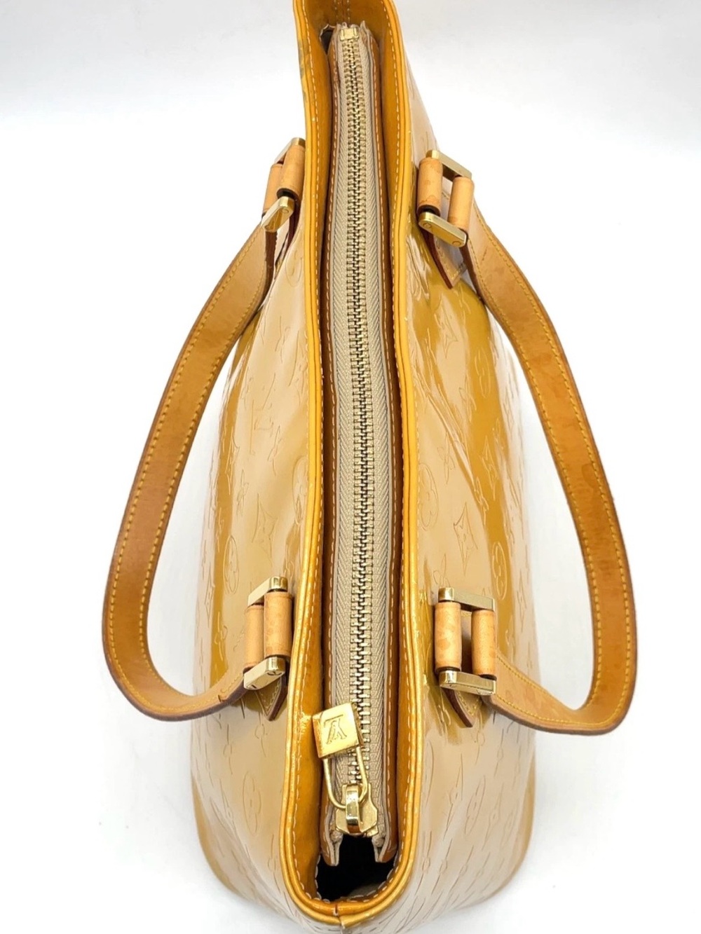 Louis Vuitton Yellow Patent Monogram Tote - Picture 16 of 16